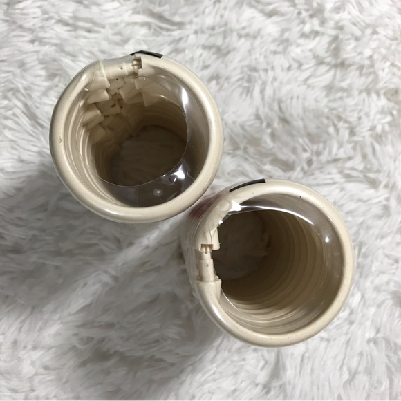 Set of 3 (12 ct. each) Ivory & Bronze Gold Shower Curtain Rings/Hooks - Picture 4 of 4